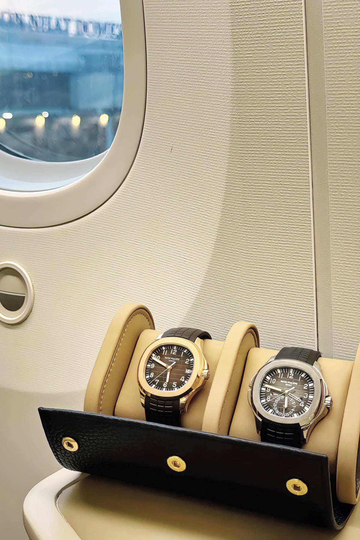 DOU CRONUS - TWO WATCHES TRAVEL BOX (EPSOM+NAPPA)