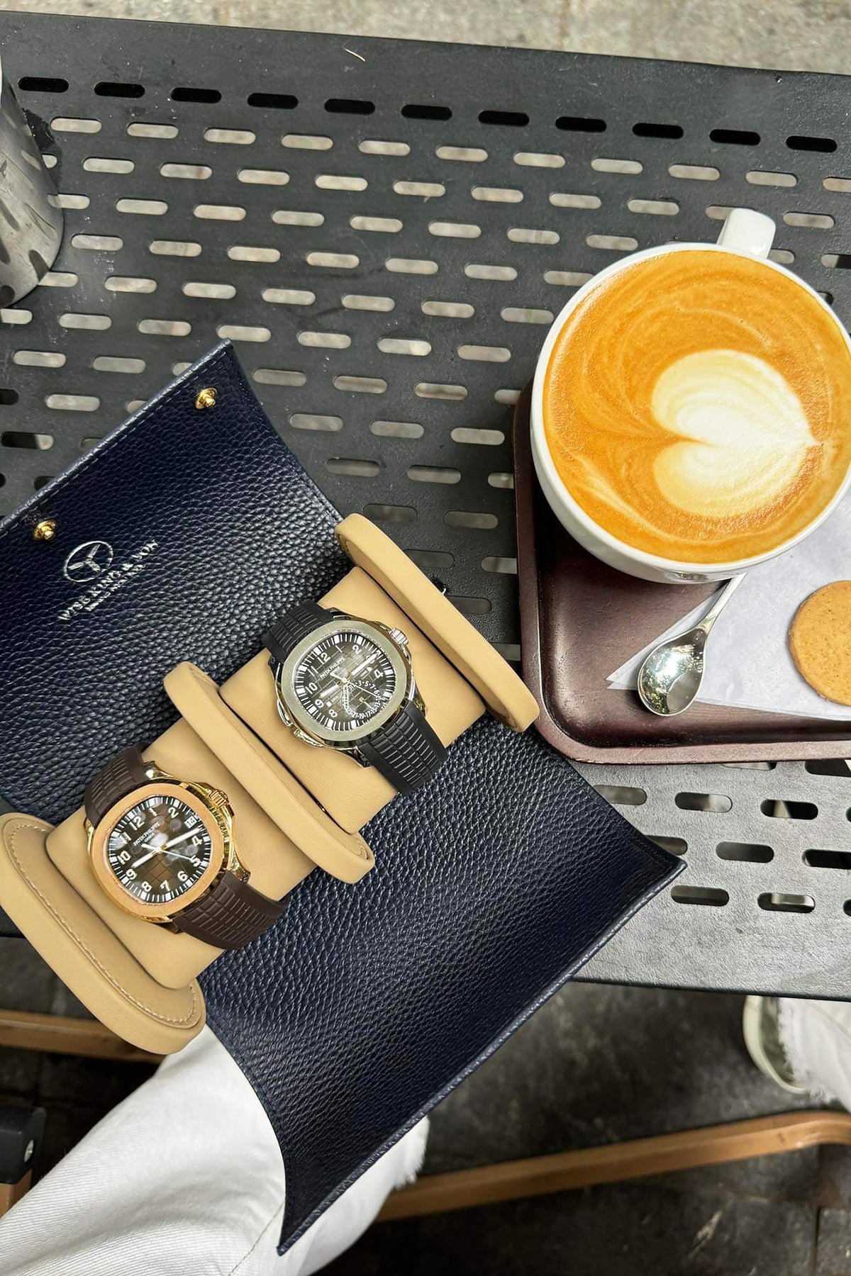 DOU CRONUS - TWO WATCHES TRAVEL BOX (EPSOM+NAPPA)