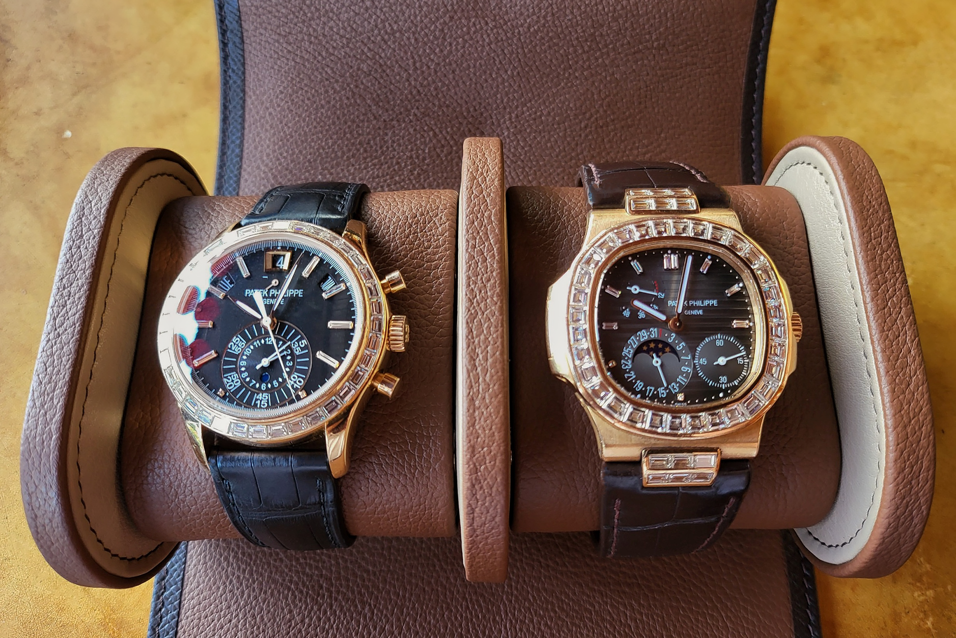 DOU CRONUS -  TWO WATHCES TRAVEL BOX (EPSOM+TOGO)